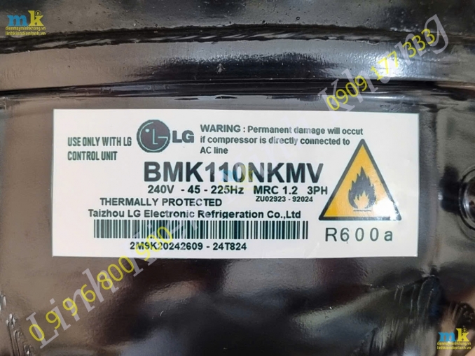 Block Dùng Cho Mã BMK110NKMV Tủ Đông Mát